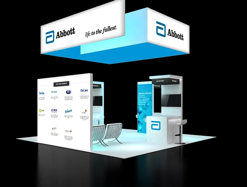 Custom 20x20 booth design options